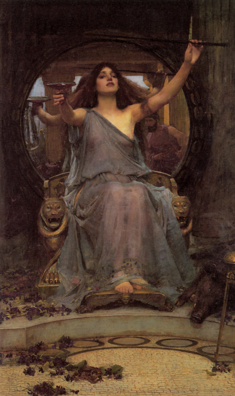 Circe ofreciendo una copa a Odiseo